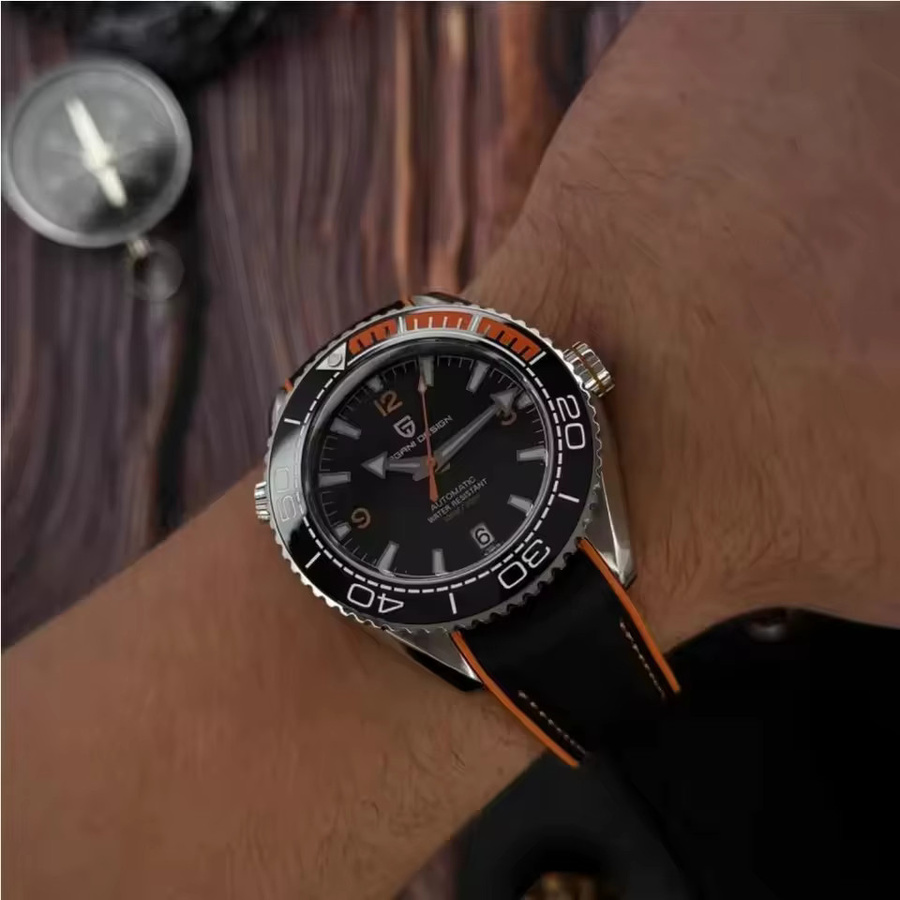 PAGANI DESIGN Armbanduhr, Automatik, Edelstahl, Keramik, 42 mm, Herren - Bild 5