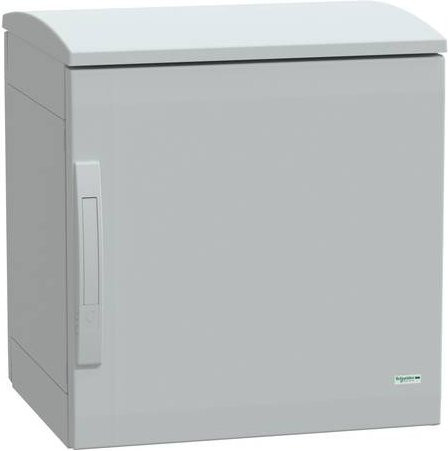 Schneider Electric Verteilungskasten Poly-Ws mit 1 Tür, grau und weiß, B: 50 cm, T: 50 cm, H: 42 cm - Bild 1