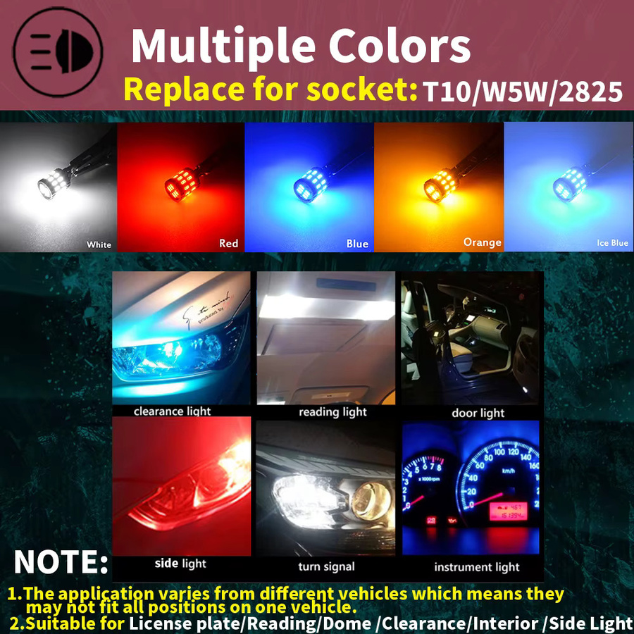 Neallor T10 W5W LED Innenraumbeleuchtung Set aus 2 Stück in Weiß für Auto Leselampe und Dome Licht - Bild 4