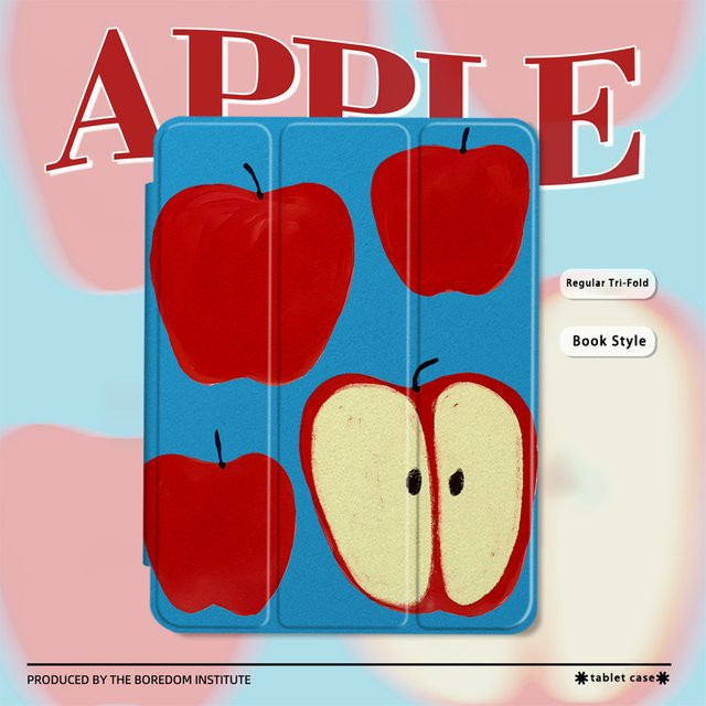 Apple Tomato Creative iPad Pro und iPad Air Hülle im koreanischen Stil, Mehrfarbig - Bild 1
