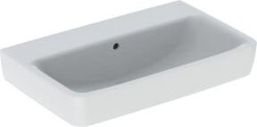 Geberit Waschtisch Renova Compact aus Keramik, weiß, B/T: 65 x 40 cm, ohne Hahnloch mit Überlauf - Bild 1