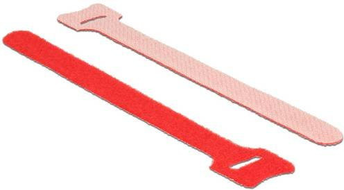 Delock Klettkabelbinder Rot 10 Stück (Länge: 150 mm, Breite: 12 mm) - Bild 1