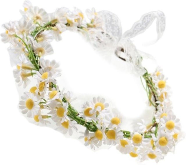 Deamos Haarreif Gänseblümchen, weiß, Unisex - Bild 1