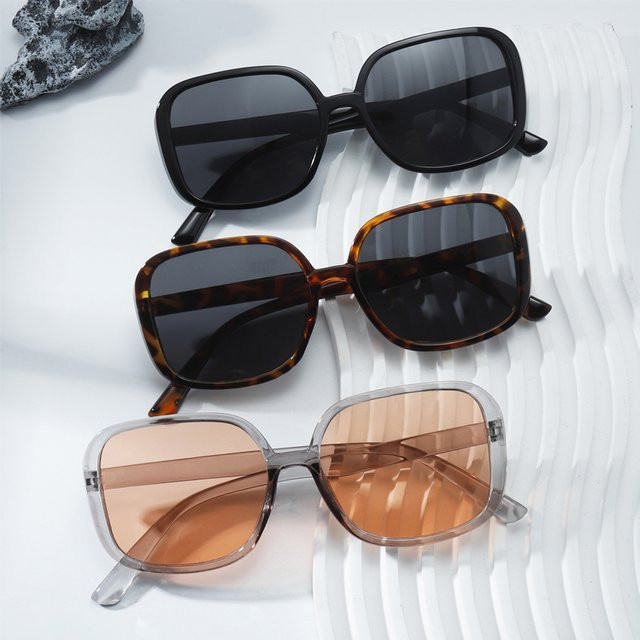 Julyrays Sonnenbrille Rechteck, Vollrand, Kunststoff, Unisex, Multicolour - Bild 1