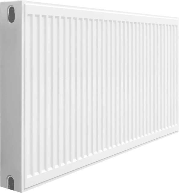 Heimeier Flachheizkörper aus Stahl in Weiß mit Mittelanschluss, Leistung: 1.936 W, B/H: 120 x 60 cm - Bild 1