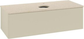 V&B Waschtischunterschrank Antao mit Beleuchtung, Grau lackiert, B/T/H: 120 x 50 x 50 cm - Bild 1