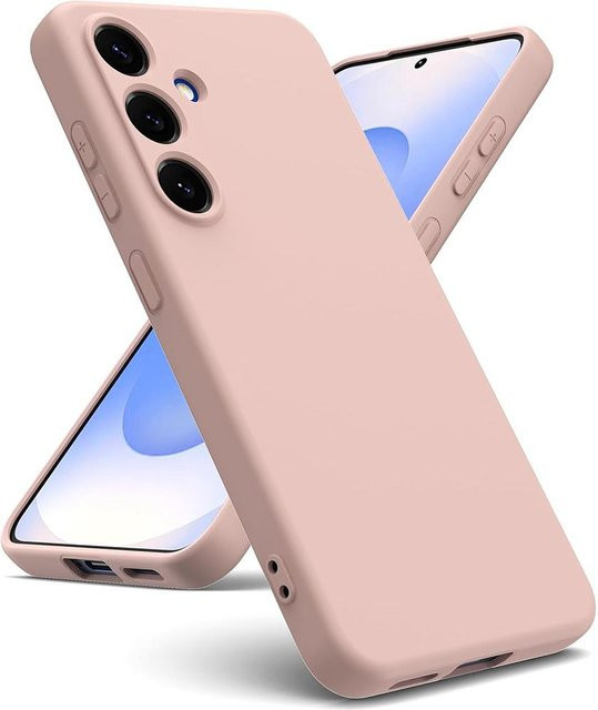 Stoßfeste Flüssigsilikon-Hülle für Samsung Galaxy S25 S24 S23 S22 S21 FE Ultra Plus 5G in Matte Candy-Farbe - Bild 1