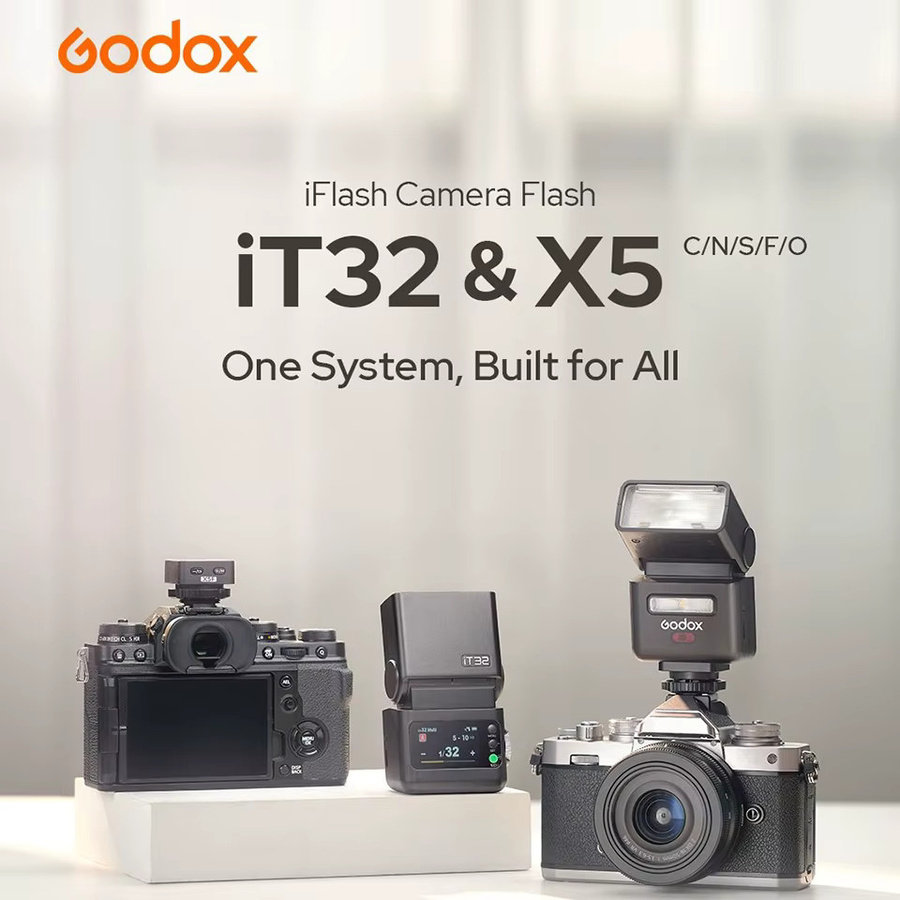 Godox X5 TTL Drahtloser Blitzauslöser in Schwarz kompatibel mit IT32 Mini-Blitzgerät - Bild 2