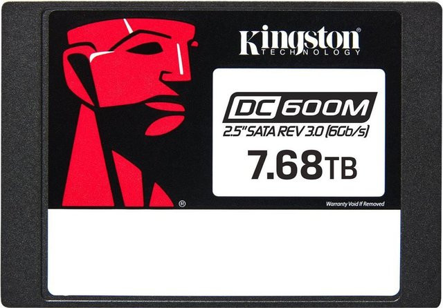 Kingston DC600M Mixed Use SSD, 7,68 TB, intern, 2.5 Zoll, SATA 6Gb/s, Schwarz - Bild 1