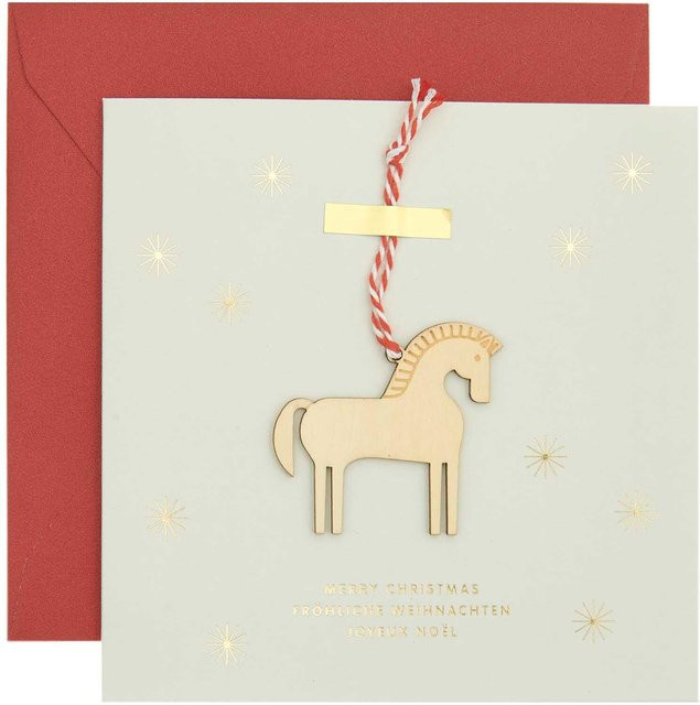 Rico Design Paper Poetry Grußkarte Pferd 14 x 14 cm - Bild 1