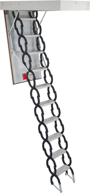 Minka Bodentreppe Elegance in Weiß, wärmegedämmt mit U-Wert 1,1, für eine Raumhöhe bis 300 cm, B: 90 cm, T: 60 cm - Bild 1