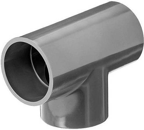 FIAP PVC-T-Stück in Grau, Durchmesser: 63 mm, Höhe: 70 mm - Bild 1