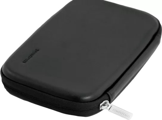 TomTom Leder-Tasche für GPS GO Discover und GO Expert in Schwarz, 17,80 cm - Bild 1