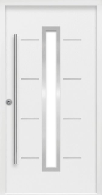 Splendoor Sicherheits-Haustür ThermoSpace Milano Prime RC2 Komfort in Weiß mit Glaseinsatz, B/H: 110 x 210 cm - Bild 1