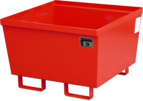 Auffangwanne Bauer Südlohn AO-1 aus Stahl in Rot, B/T/H: 80 x 80 x 54,5 cm - Bild 1