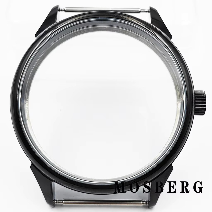 miuksi Uhrengehäuse Edelstahl, 42 mm, Schwarz, Unisex - Bild 4