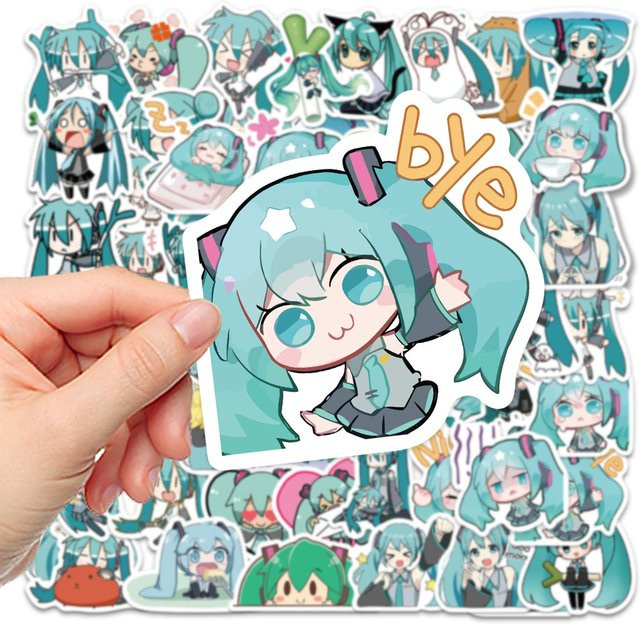 Bandai Hatsune Miku Aufkleber, 50-teiliges Set, Bunt / Mehrfarbig - Bild 1