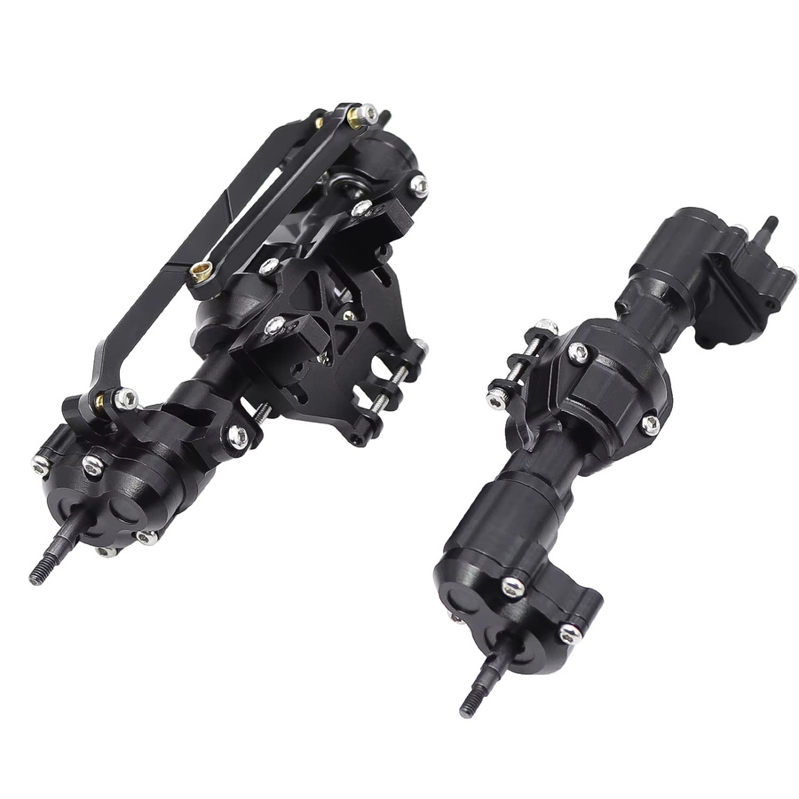 Redcat CNC-Aluminium-Portalachse, kompletter Achssatz, 1:18, Metall, Schwarz - Bild 2