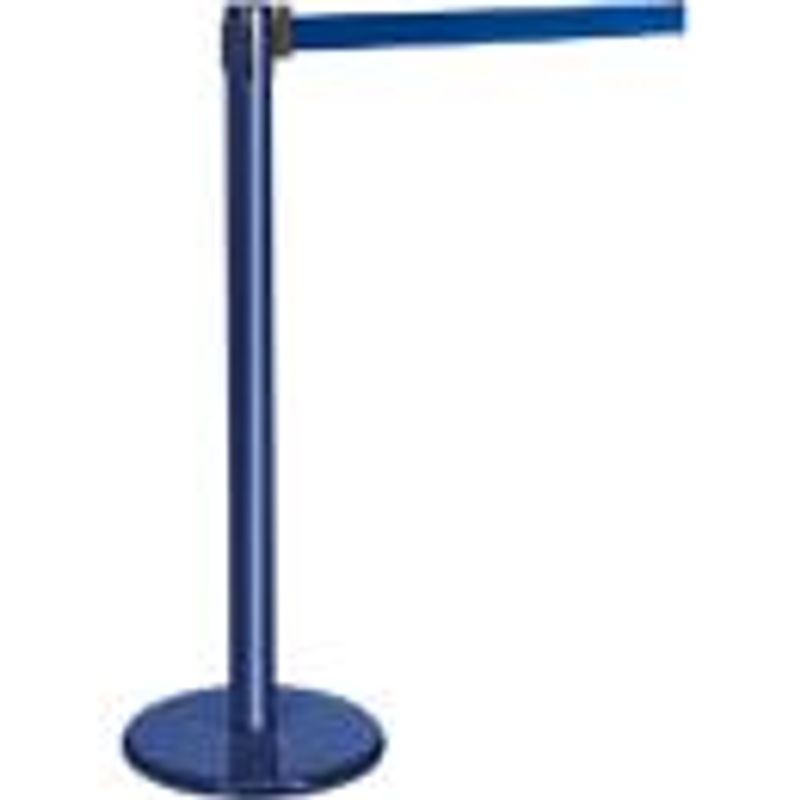 Guidesystems Gurtpfosten mit blauem Gurt aus Metall in Blau - Bild 2