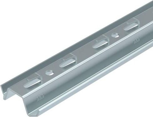 OBO Bettermann Profilschiene in Silber, L x B x H: 3000 x 60 x 20 mm - Bild 1