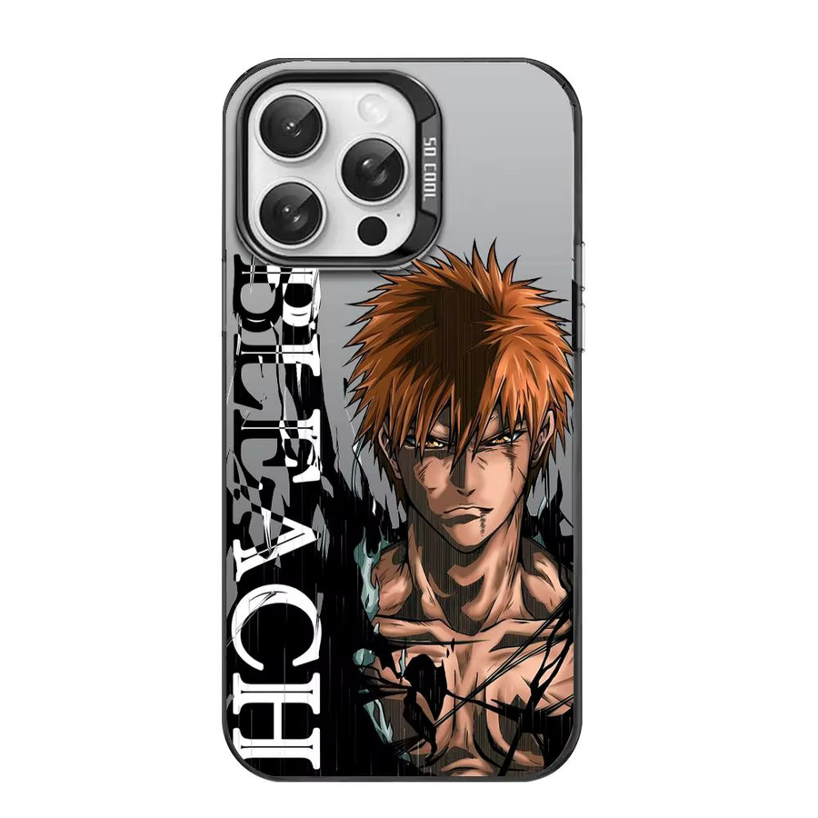 B-BLEACH Designer Handyhülle für iPhone 11 bis 17 Pro Max in Matt Laser Aurora, Weiß/Mehrfarbig - Bild 5