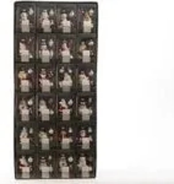 Kaemingk Glasfigur Schneemann als bunter Baumschmuck und Geschenkhaenger - Bild 1