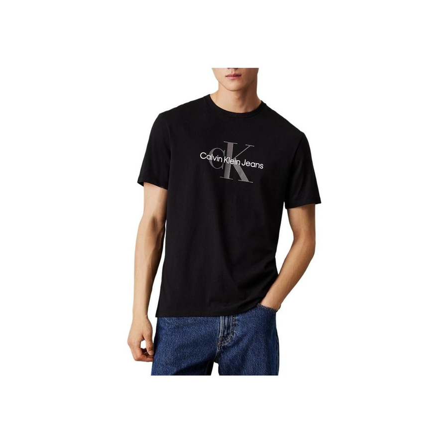 Calvin Klein T-Shirt, Kurzarm, Rundhals, Herren, Schwarz - Bild 2