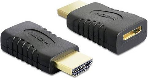 Delock 65262 HDMI Adapter in Schwarz mit 1x HDMI-Stecker und 1x HDMI-Buchse C mini - Bild 1
