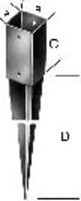 Einschlagbodenhülse E-NORMpro in Grau, Stärke: 2,0 mm, B/H: 101 x 900/950 mm - Bild 1
