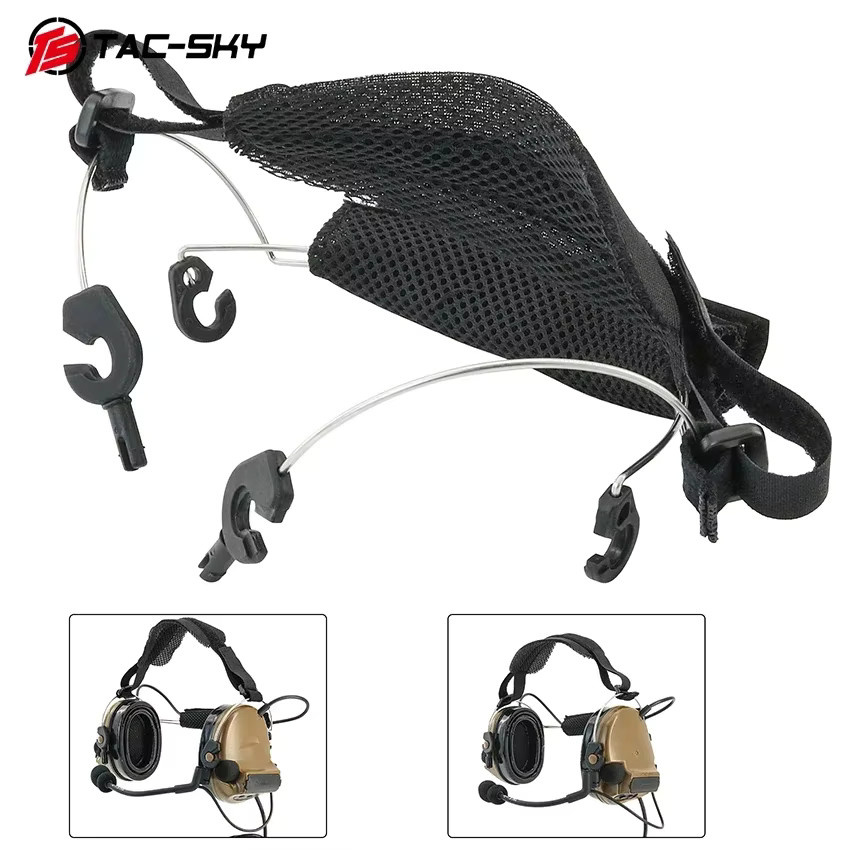 TAC-SKY Ersatz Stirnband Adapter für COMTAC III II XPI Headsets in Schwarz - Bild 2