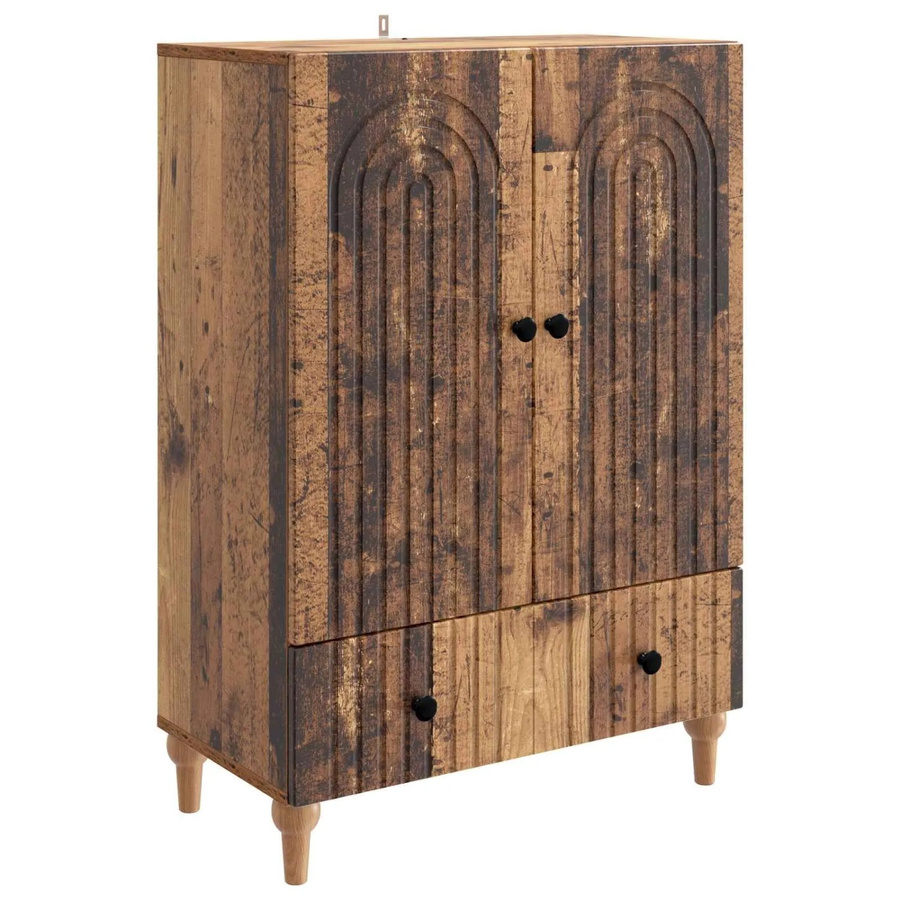 vidaXL Sideboard Altholz modern braun aus Holzwerkstoff B: 66 cm, T: 34,5 cm, H: 95 cm - Bild 2