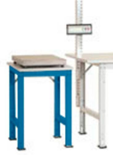 Manuflex AS0071.5012 Untertisch Abrolleinheit für PACKPOOL Packtische, höhenverstellbar, Blau/Grau - Bild 1