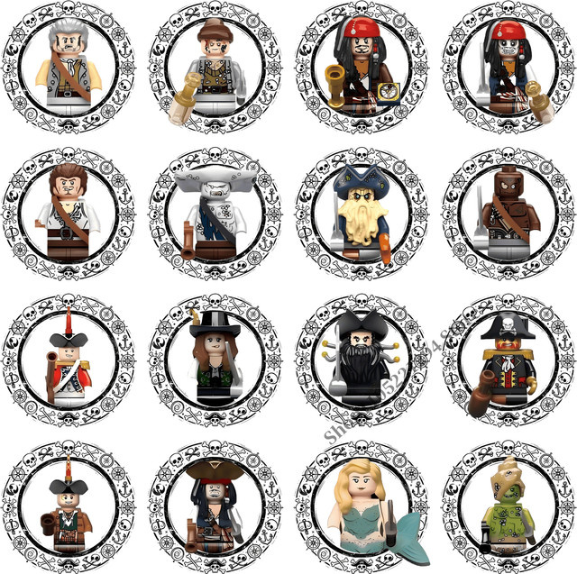 BEAST KINGDOM Pirates of the Caribbean Jack Sparrow William Turner Elizabeth Swann, MINI-Bausteine, zusammenbaubares Spielzeug - Bild 1