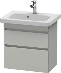 Duravit Waschtischunterschrank DuraStyle in Betongrau, wandhängend, 2 Schubladen, B: 58 cm, T: 36,8 cm, H: 61 cm - Bild 1