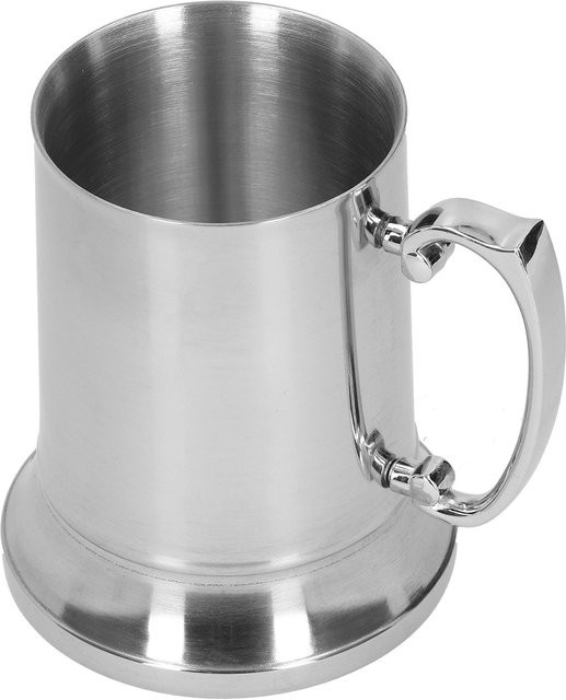 Edelstahlbecher mfySpace Silber mit Henkel, 560 ml - Bild 1