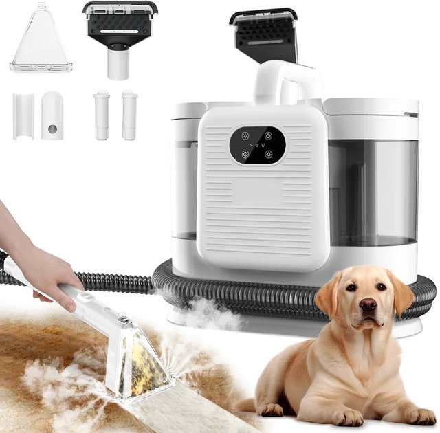 CROISIKO C988 Dampfreiniger für Polster und Teppiche in Weiß mit 1650 W und 20 kPa Saugleistung - Bild 1