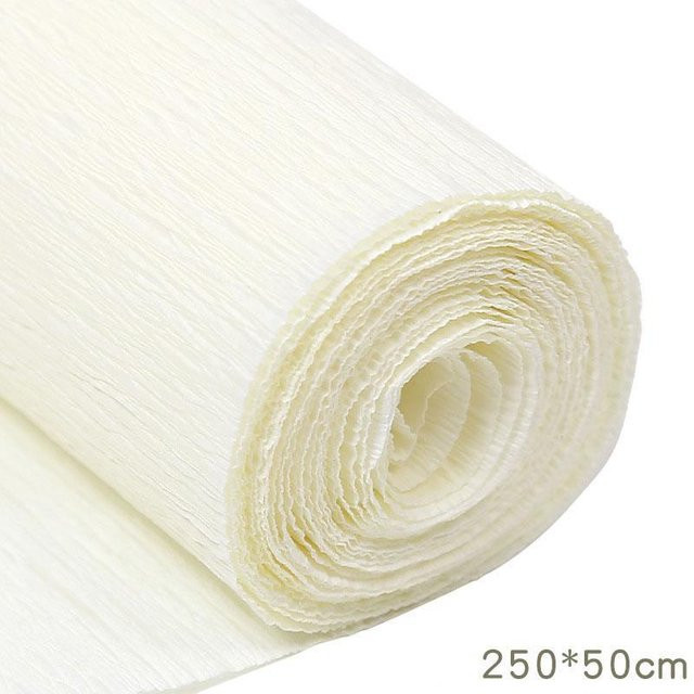 Yiran Furniture Krepppapierrolle für Bastelarbeiten und DIY-Dekoration, 17 Farben, B: 250 cm, H: 50 cm - Bild 1
