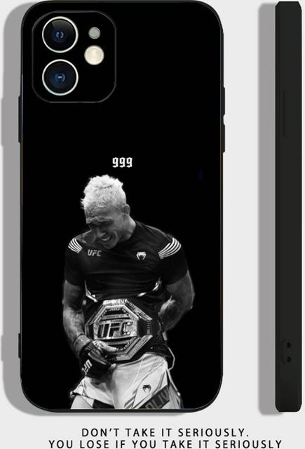 Mart120 Handyhülle Charles Oliveira aus weichem Silikon für iPhone 17 16 15 14 13 12 11 Pro Max Plus Mini SE Schwarz - Bild 1