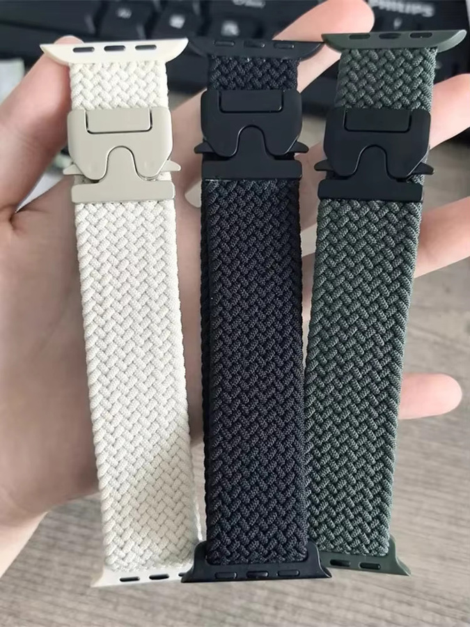 NEY Uhrenarmband Textil, Weiß, Unisex - Bild 4