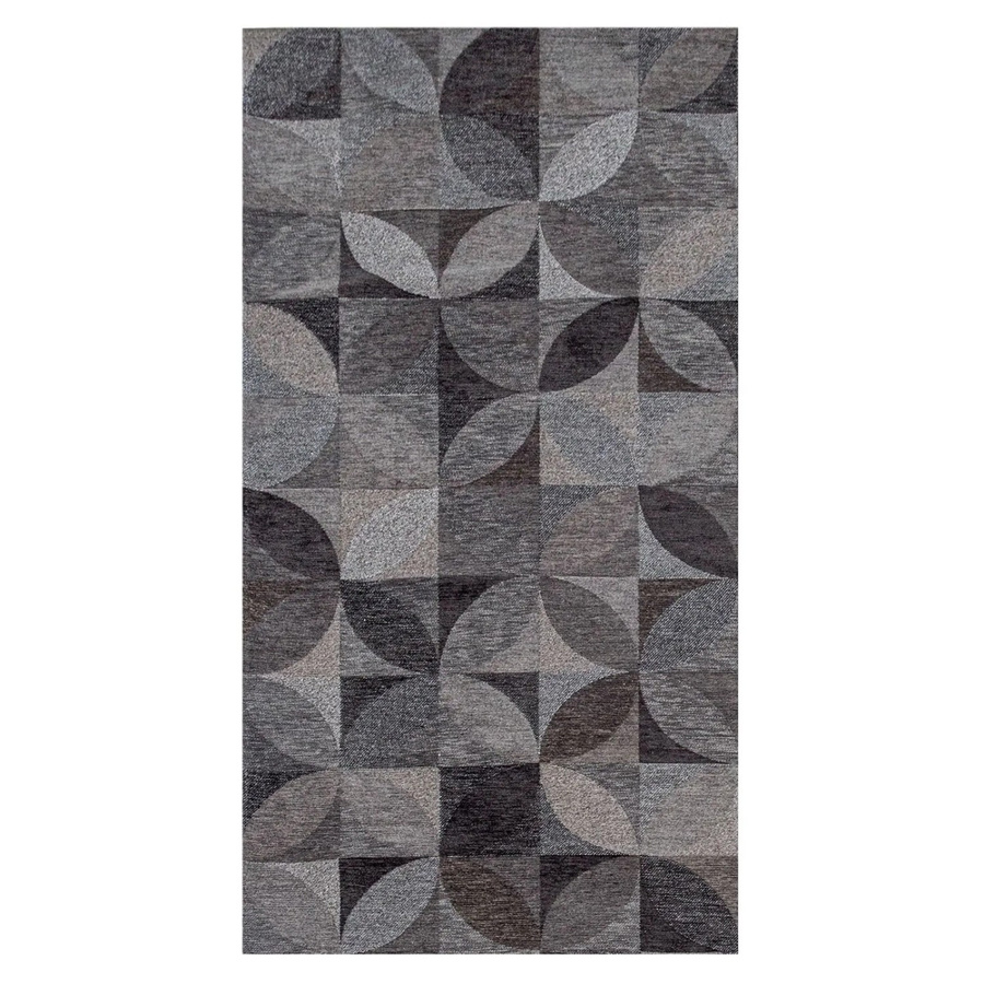 Lola&Moi Teppich Charcoal in Braun und Grau mit geometrischem Design, B/T: 80 x 150 cm - Bild 2