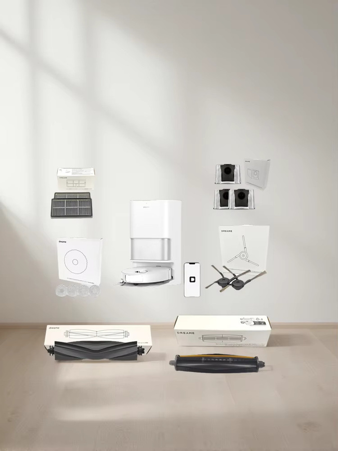 Dreame L40 Ultra Gen 2 Zubehör Set mit Seitenbürsten, Gummi-Hauptbürsten, Filtern und Wischmopps für MOVA P10 Pro Ultra Gen 2 - Bild 2