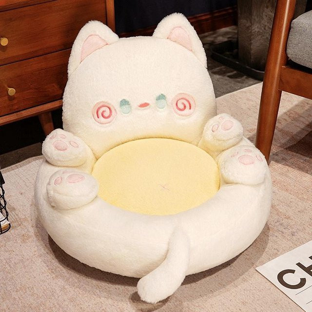 Yiran toy Kawaii Katze Plüschkissen, 50 cm, ab 12 Jahren - Bild 1