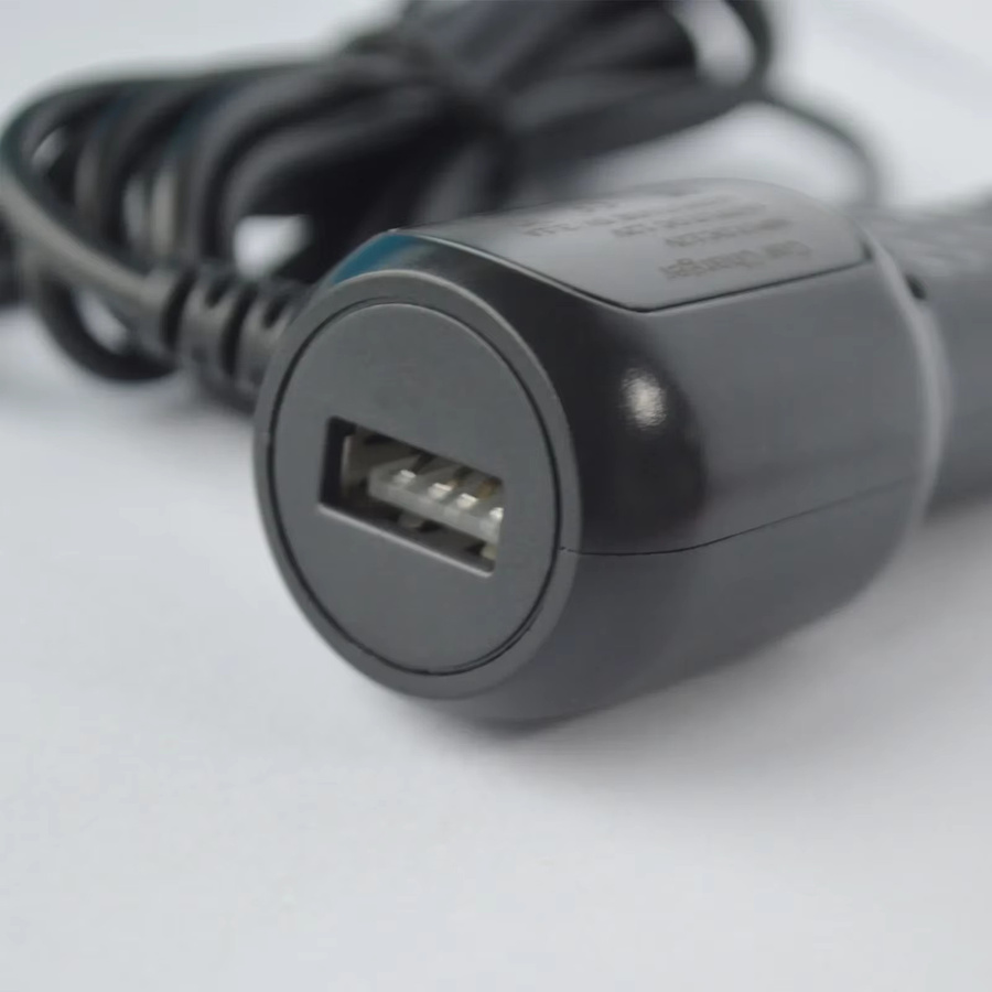 QXNY USB-Zigarettenanzünder-Adapter mit USB-C Anschluss für 12 V und 24 V, Netzteil für DashCam, GPS, DVR, Telefon und Tablet, Schwarz - Bild 4