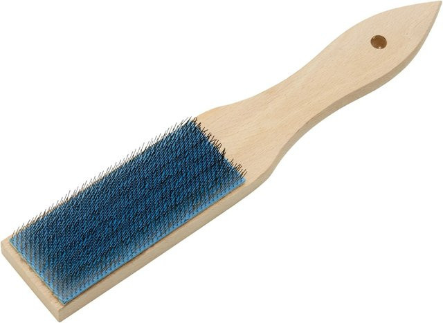 LUX-TOOLS Feilenbürste aus Kunststoff in Blau, B: 10 cm, H: 4 cm - Bild 1