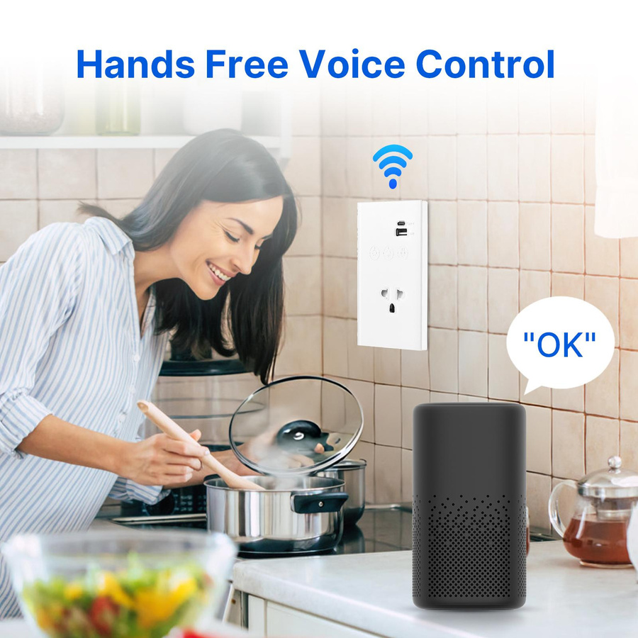 Neoglint WiFi Wand Touch Lichtschalter mit Typ-C USB Steckdose, Glas, Schwarz, 2,4 GHz, Neutralleiter erforderlich, US Plug - Bild 2