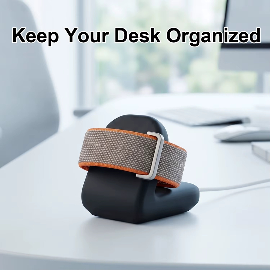 Rutschfeste Desktop-Ladestation für Google Fitbit Air in Schwarz - Bild 5