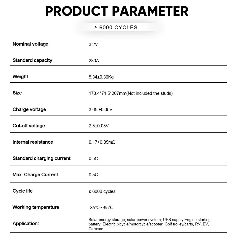 CATL LiFePO4 Lithium-Eisenphosphat Prismatikzelle 280Ah 3,2 V Klasse A in Blau - Bild 4