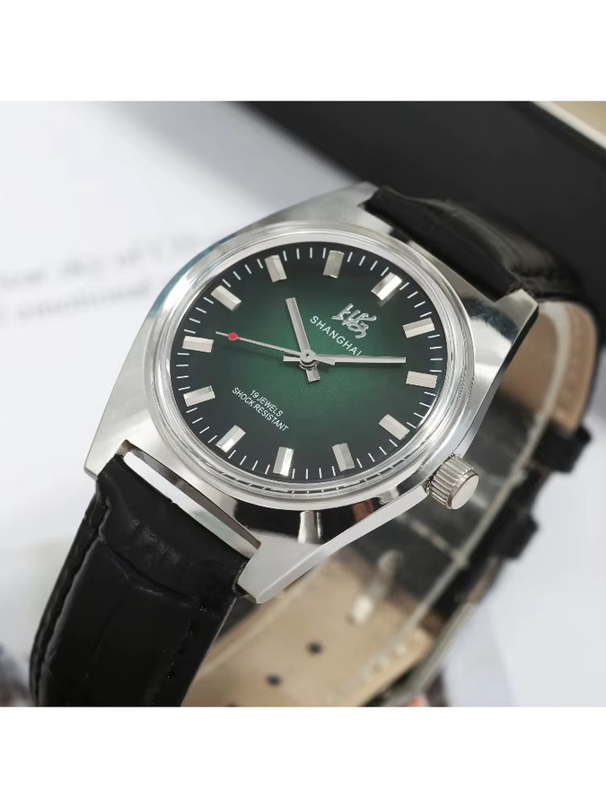 HEIMDALLR Armbanduhr, Handaufzug, Edelstahl, 36 mm, Herren, Grün - Bild 7