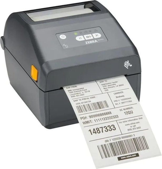 Zebra ZD421d Thermodirekt Etikettendrucker 300 dpi in Grau mit USB, Ethernet und Bluetooth - Bild 1