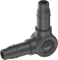 Gardena Micro-Drip-System L-Stück 4,6 mm für Verteiler- oder Tropfrohre, 10 Stück, Anthrazit - Bild 1